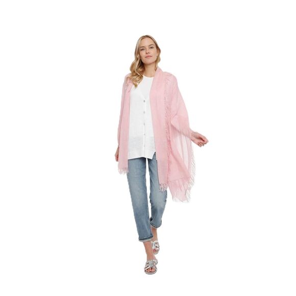 1926 Incashmere Women’s Lightweight 100% Pure Cashmere Wrap/scarf (pink)
